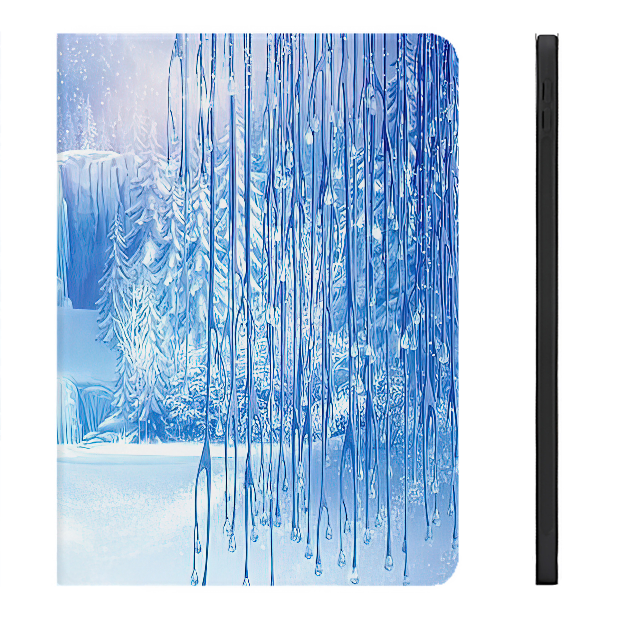 （画像用） アナと雪の女王 アンナ エルサ Frozen Anna Elsa IPadケース ペンホルダー付き ブックスタイルデザイン